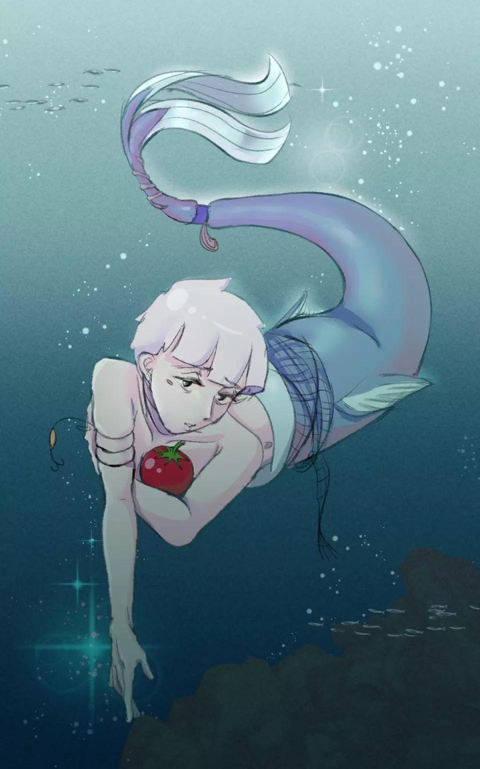 被海洋垃圾污染後的小美人魚 - 同人圖88 - 1
