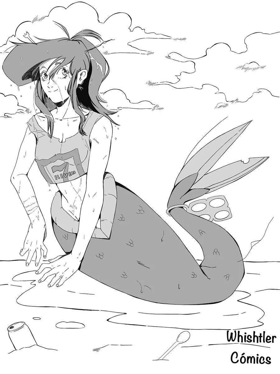 被海洋垃圾污染後的小美人魚 - 同人圖20 - 1