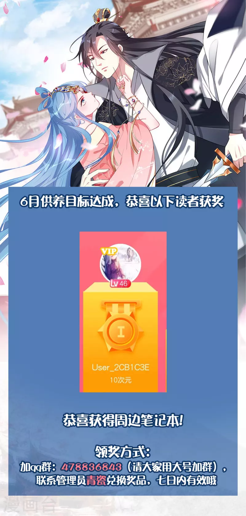 毒醫嫡女 - 6月供養獲獎名單 - 1
