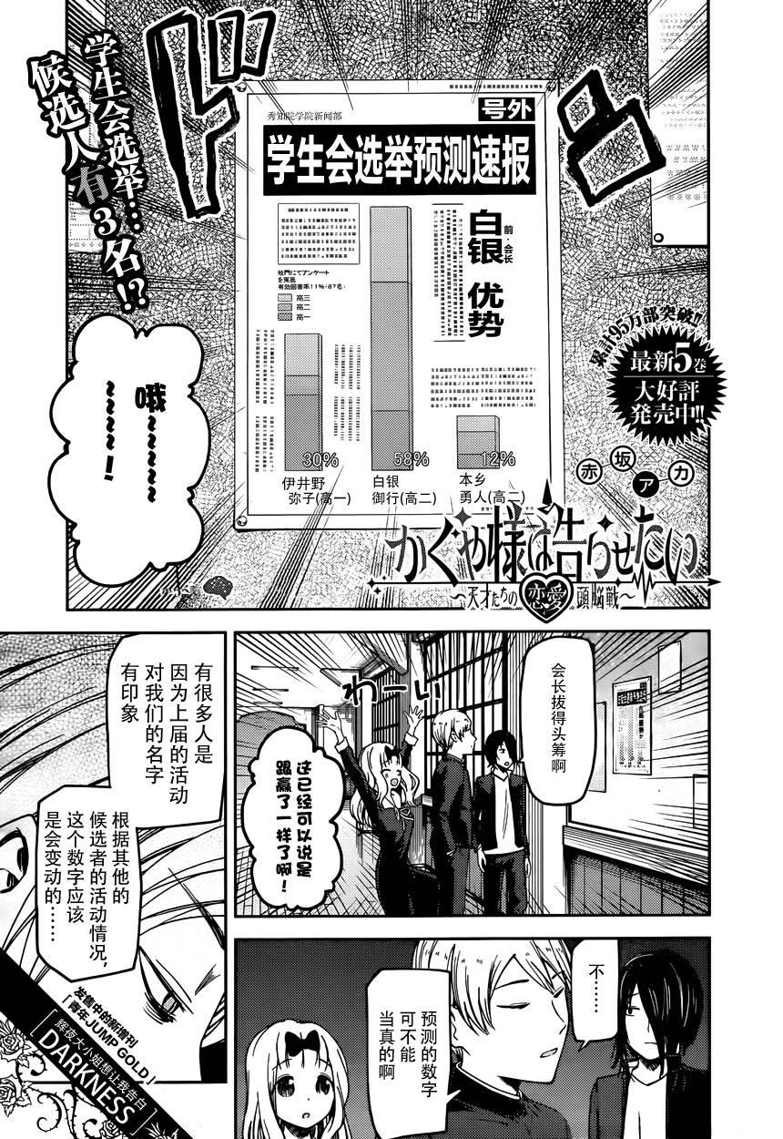 輝夜大小姐想讓我告白 ~天才們的戀愛頭腦戰~ - 週刊版55話 - 1