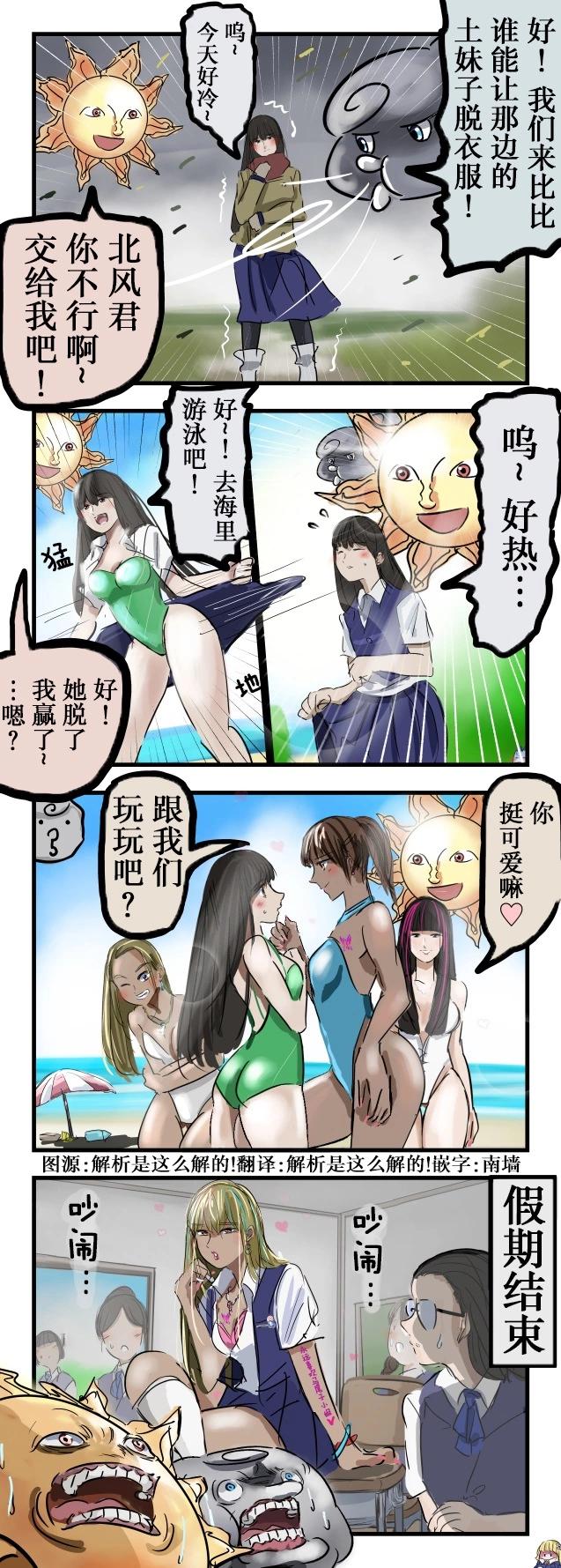 カコミスル老師四格合集 - 北風與太陽 - 1