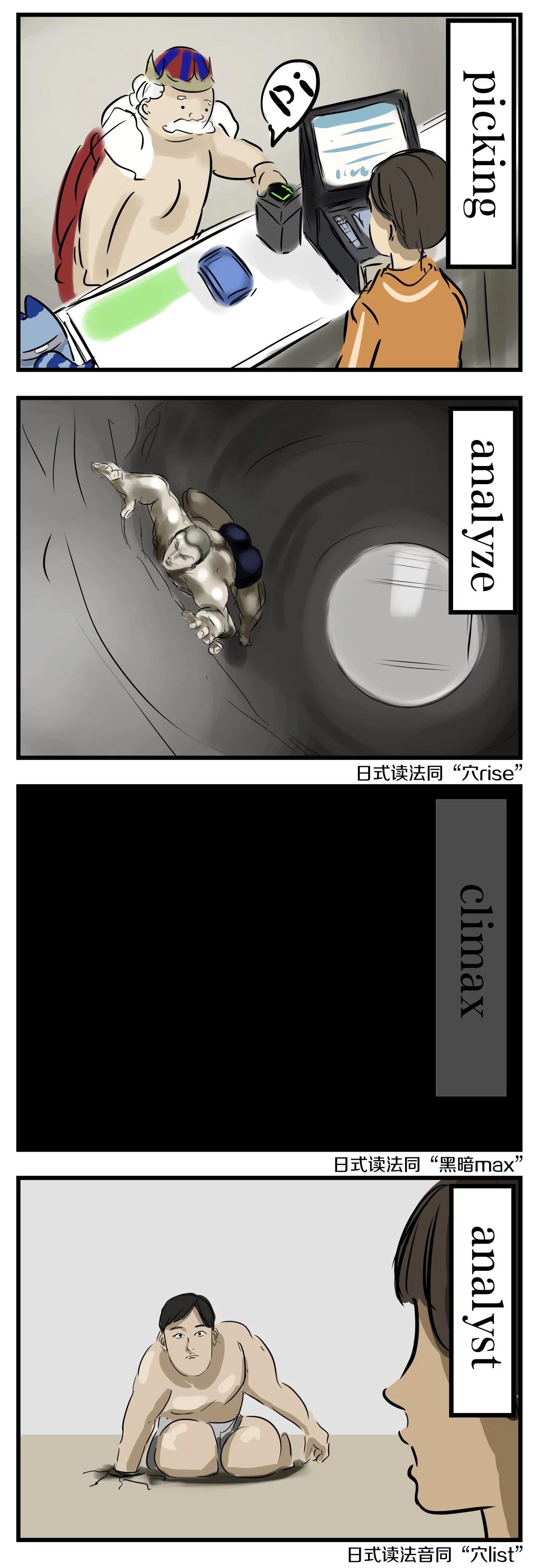 カコミスル老師四格合集 - 容易搞錯意思的詞 - 1