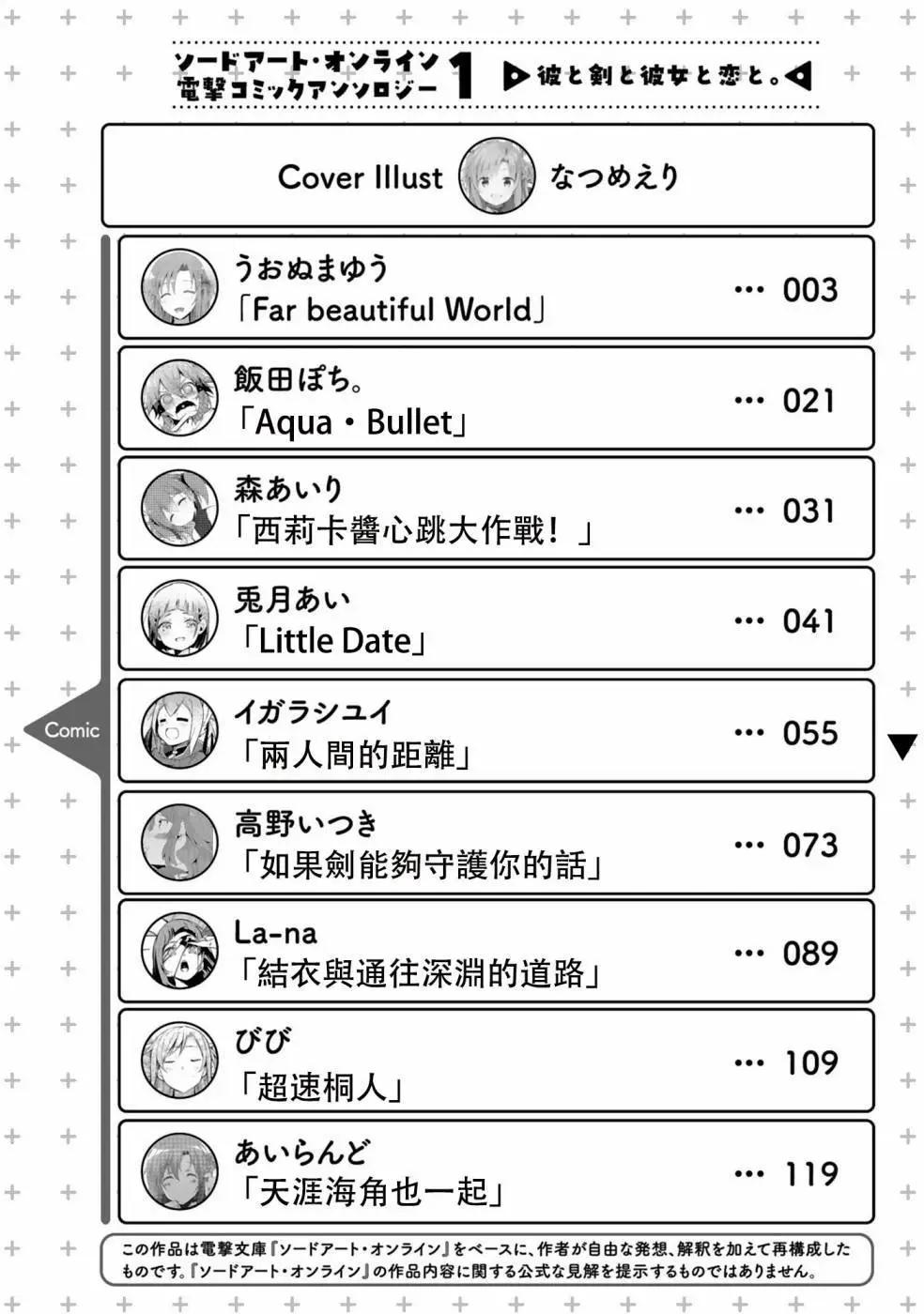Sword Art Online官方同人集 - 兩人間的距離 - 1