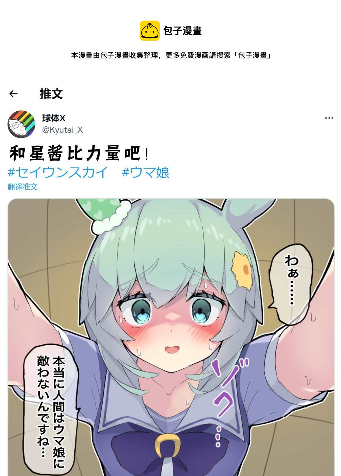 推特賽馬娘同人 - 跟sky比一下力量吧！ - 1