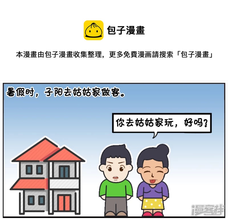 子陽簡筆畫 - 子陽帶着兩箱獼猴桃去姑姑家 - 1