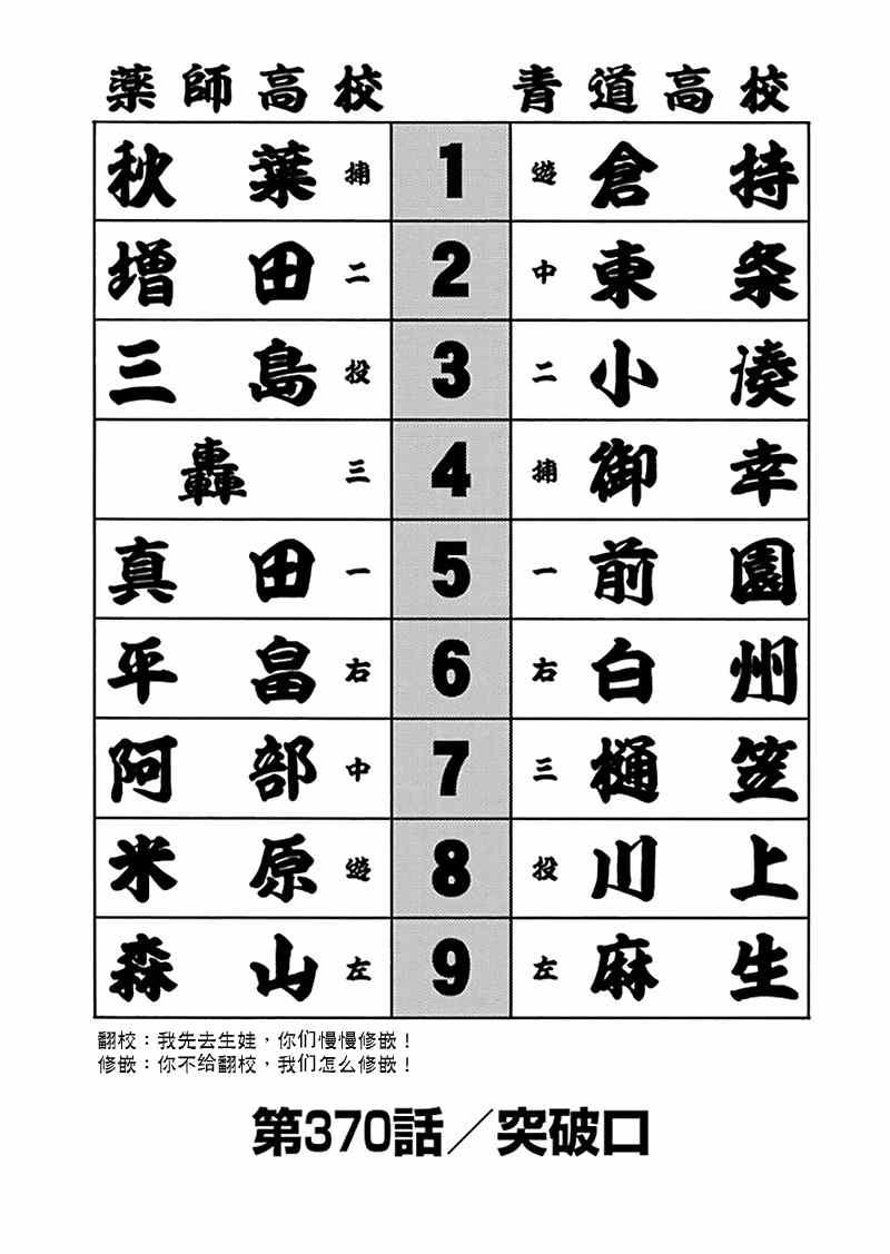 鑽石王牌 - 第370話 - 1
